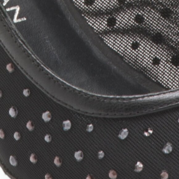 STUART WEITZMAN Made In Spain Leather Emilia Mesh 85 Slingback Heels - Picture 2 of 4